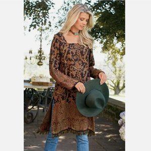 Soft Surroundings Brown and Black Tunic
